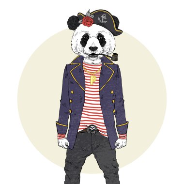 Sevimli panda korsan