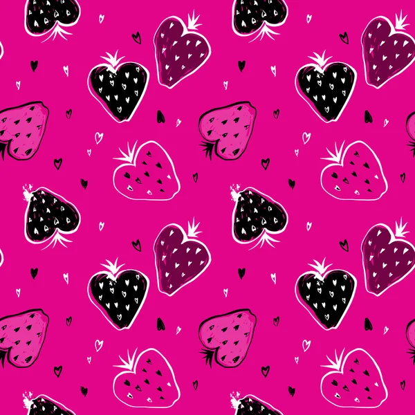 Modèle fruité fraise — Image vectorielle