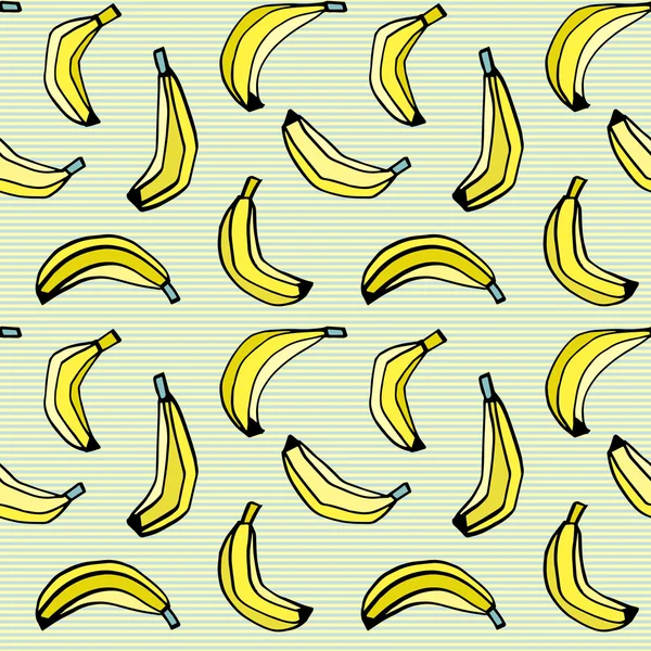 Цветной банановый узор — стоковый вектор