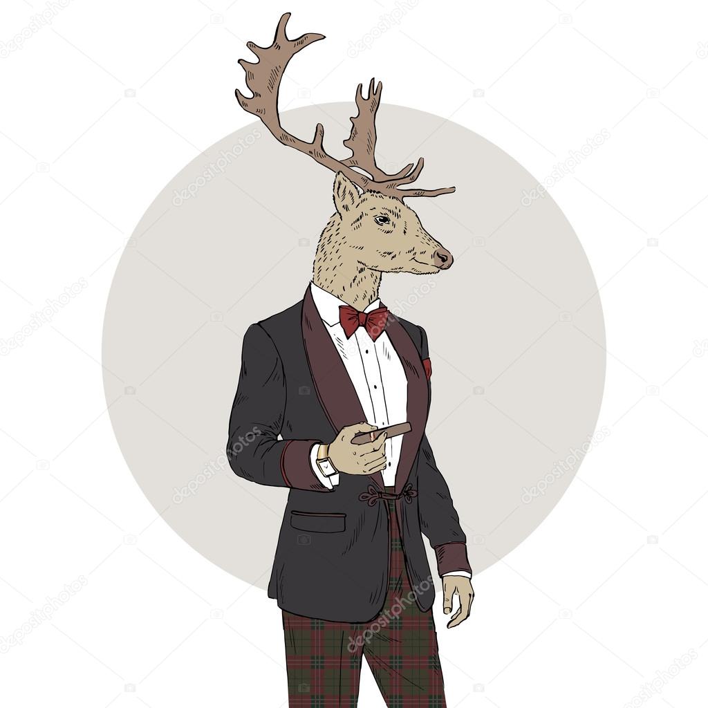 https://st2.depositphotos.com/2466713/12162/v/950/depositphotos_121627290-stock-illustration-deer-man-dressed-up.jpg