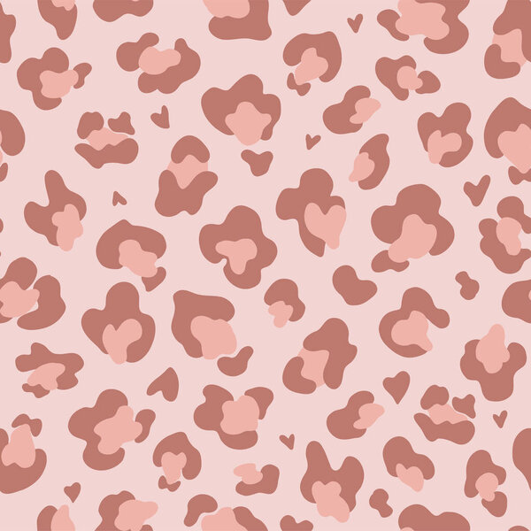 Trendy leopard spots seamless pattern