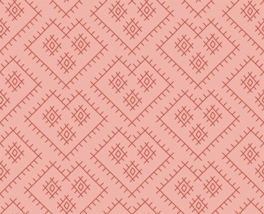 Doğrusal işlemeli kalp dikişsiz vektör deseni