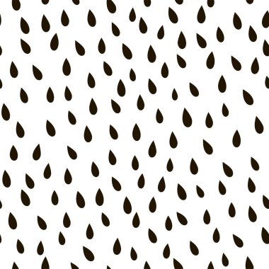 Yağmur damlası şekilsiz vektör deseni