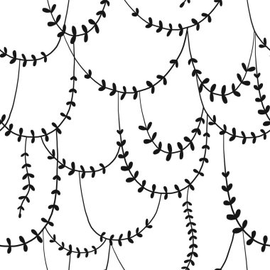 Çizgi film sürüngenleri silueti siyah ve beyaz vektör pürüzsüz desen