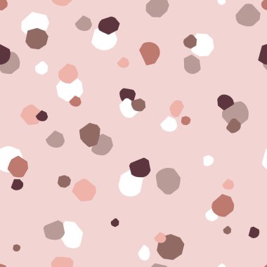 Çocuksu kağıt kesiği biçimli terrazzo vektör pürüzsüz desen