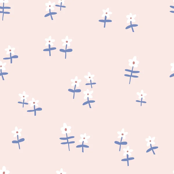 Naive tiny ditsy childish fashion seamless vector pattern — Stock vektor