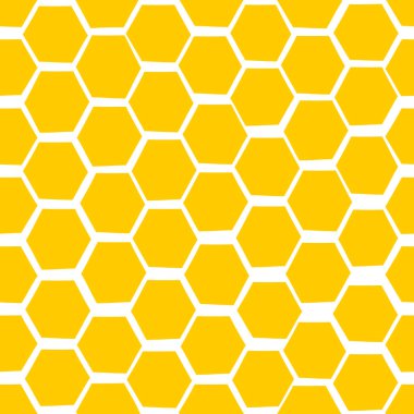 El çizimi bal peteği vektörü pürüzsüz desen