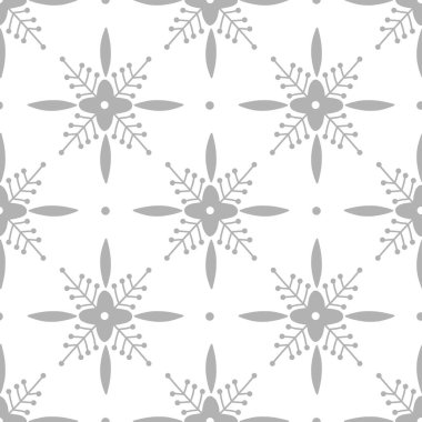 Çapraz çiçekli vektör pürüzsüz desen. 