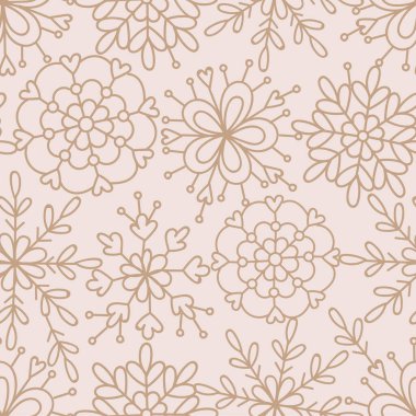 Hassas dantel kar taneleri vektörsüz desen