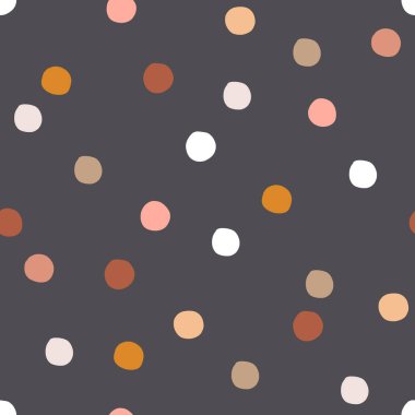 Garip yuvarlak şekiller vektörsüz desen oluşturur. 