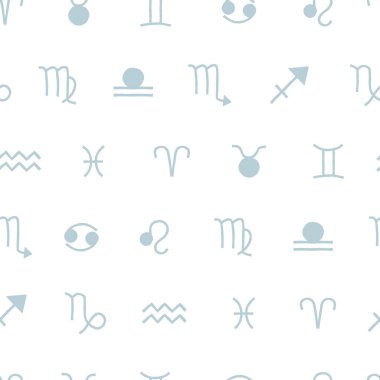 Zodiac işareti vektörsüz desen. 