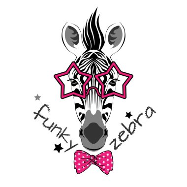 Moda funky zebra