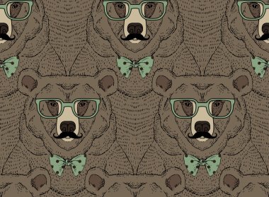 Fashion bear pattern