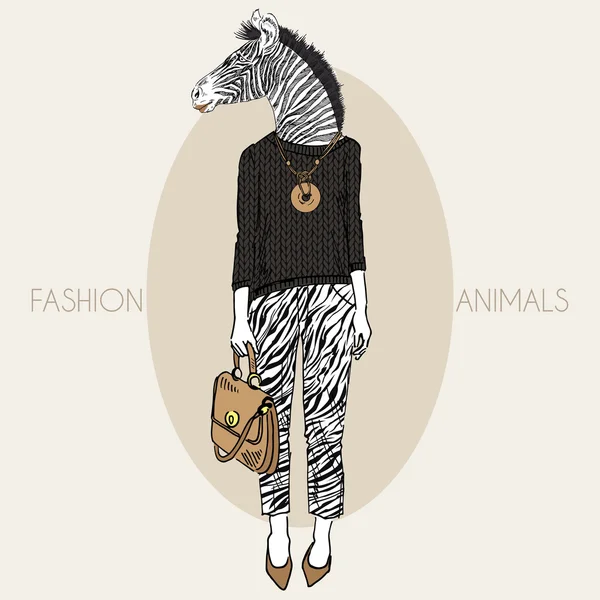 Fashion djur illustration — Stock vektor