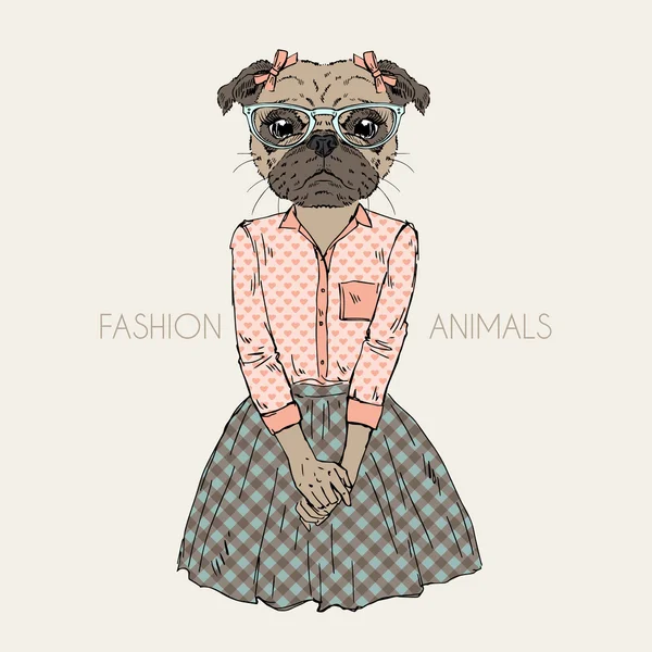 Ζώων εικονογράφηση μόδας — Διανυσματικό Αρχείο