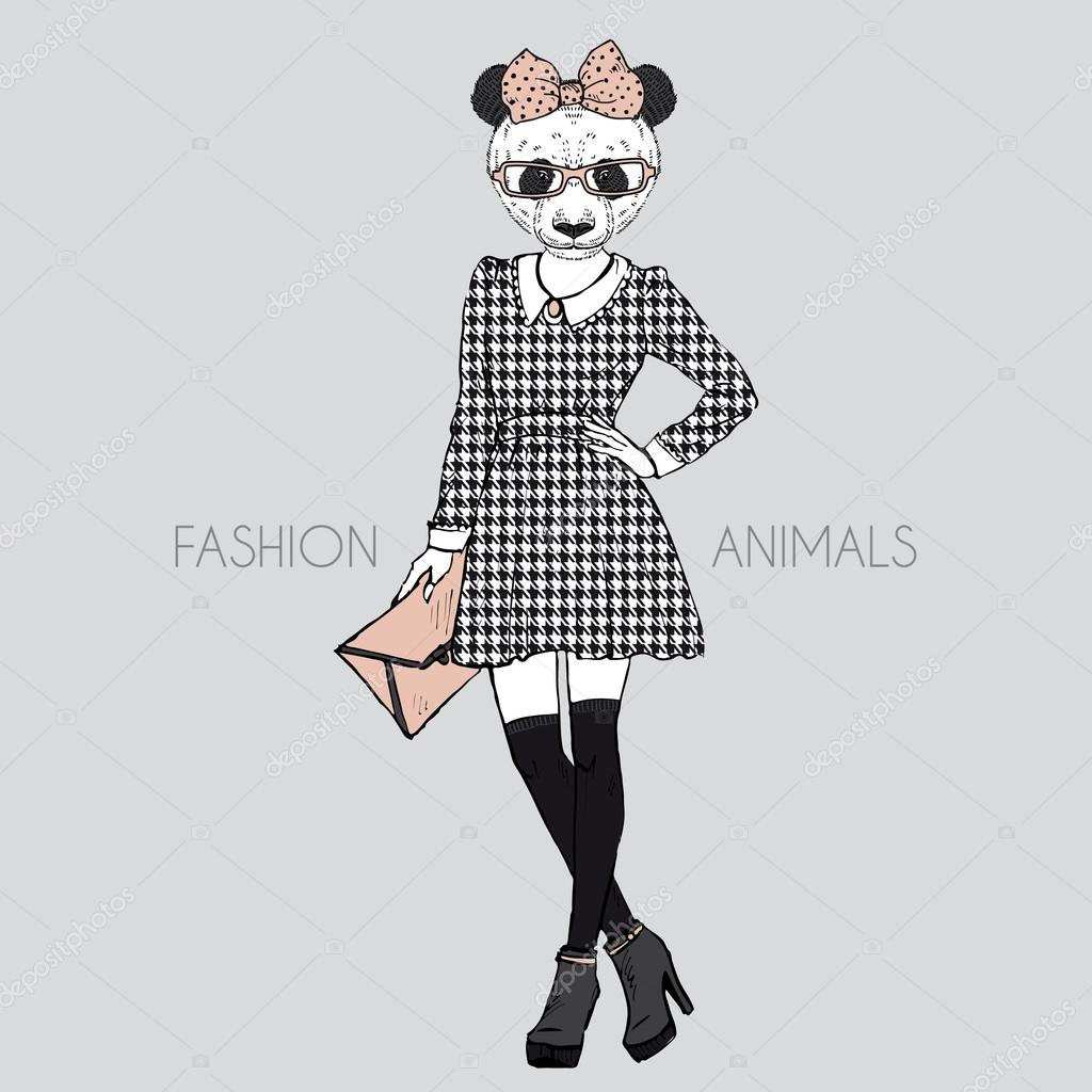 Fashion animal illustration Stock by ©olga.angelloz #74135405