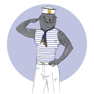sea lion sailor