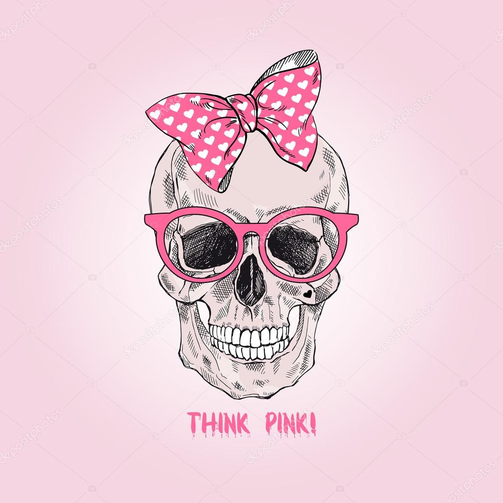 glamour girly scull