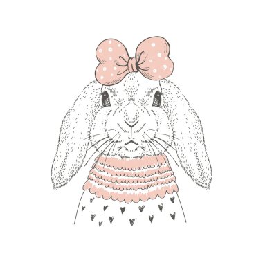 Download Baby Rabbit Doodle Free Vector Eps Cdr Ai Svg Vector Illustration Graphic Art