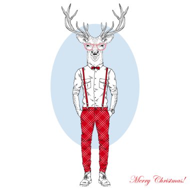 Noel Hipster geyik karakter