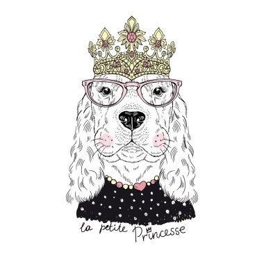 sevimli köpek kız Prenses