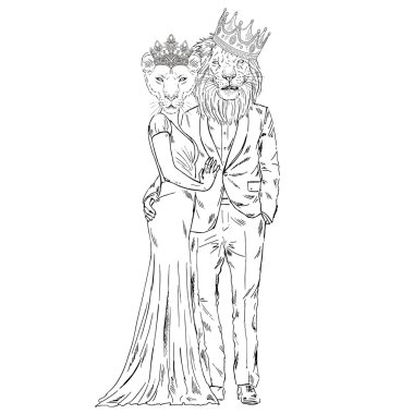 Free Free 225 Lion And Lioness Svg SVG PNG EPS DXF File