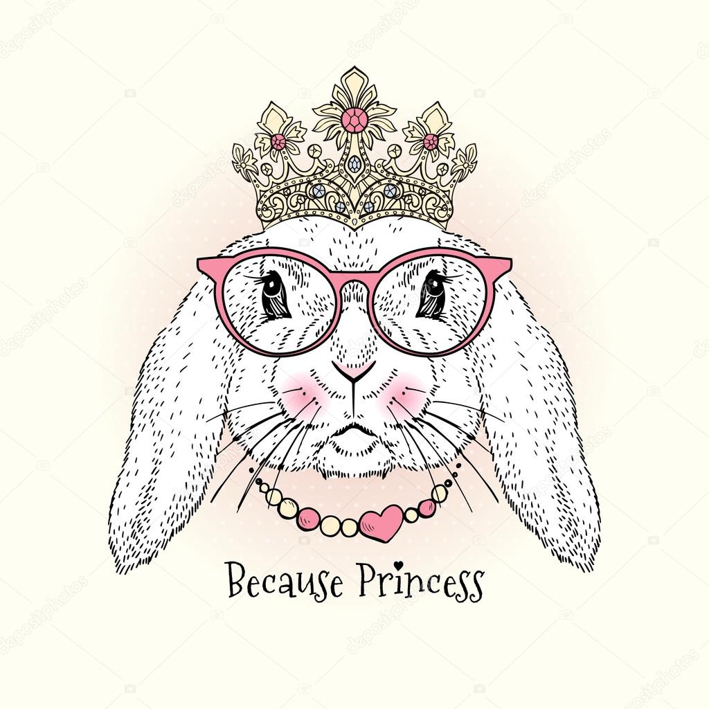 cute portrait of bunny princess