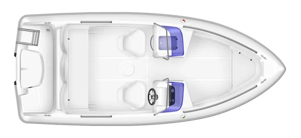 Top view of a motorboat — Stock Photo, Image
