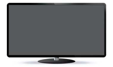 PC monitör vektör çizim.