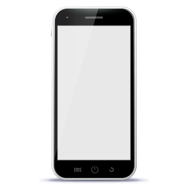 Abbildung schwarzer Smartphone-Vektor — Stockvektor