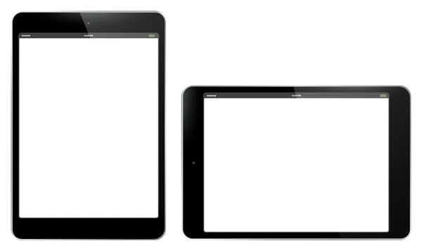 Illustration vectorielle horizontale et verticale de l'ordinateur tablette . — Image vectorielle
