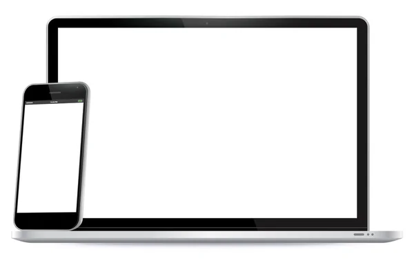 Akıllı telefon ve Laptop vektör çizim