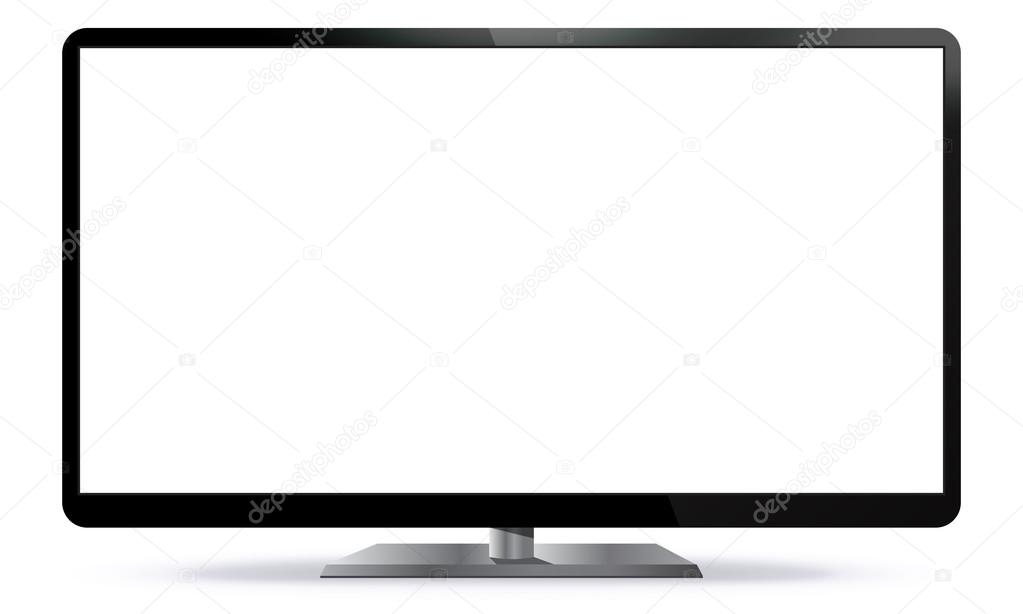Computer Monitor Vector Illustration. Stock Vector Image by ©CanYesil ...