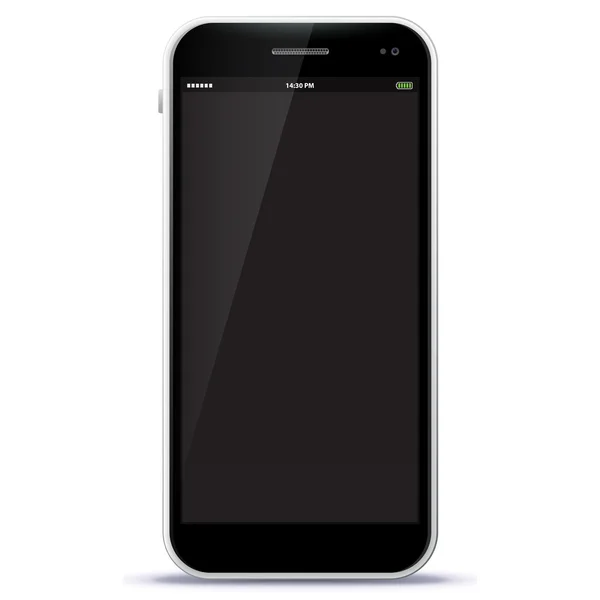 Siyah Akıllı Telefon Vektör İllüstrasyonu.