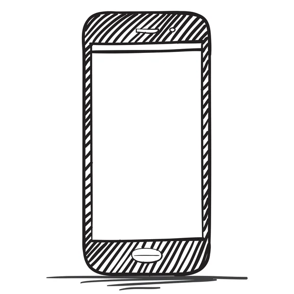 Akıllı telefon vektör çizim çizim — Stok Vektör