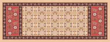 Sayısal Yazdırma Tasarımı İçin Geleneksel Motifli Güzel Hint Geleneksel Çalar