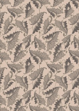 Renkli dekoratif yaprak geleneksel tasarım arkaplanı