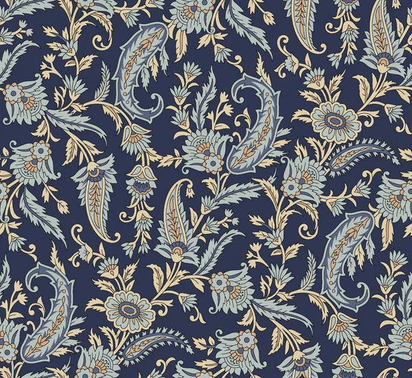 Nahtlose Indische Paisley Motiv Hintergrund — Stockfoto