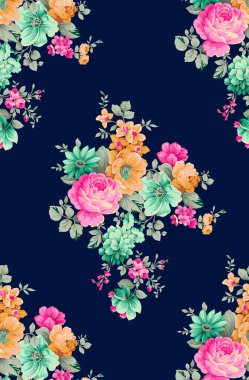 Donanma arka planlı dekoratif güzel çiçek tasarımı