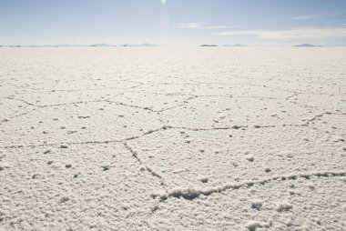 tuz çöl salar de uyuni Bolivya.