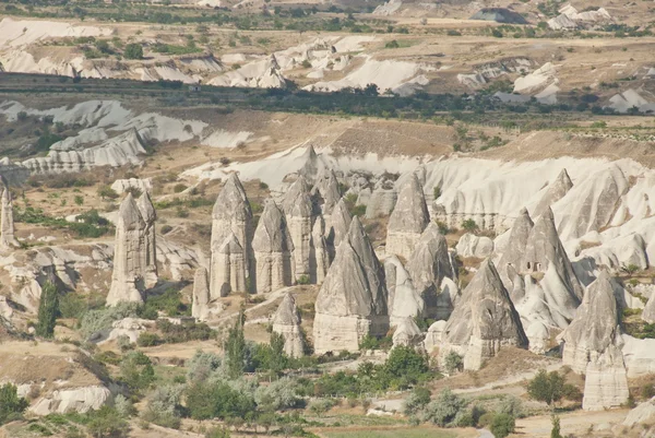 Rocky  formations in Cappadocia, Turkey.