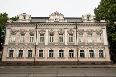 Tipik eski konak Pyatnitskaya Street, Moskova, Rusya.