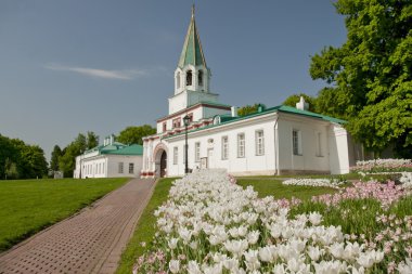 Ön kapı kompleks Kolomenskoye (1672-1673) Moskova, Rusya.