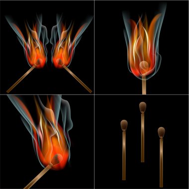 Yak alev vektörü özet arkaplanını metnin için yer ile ayarla.