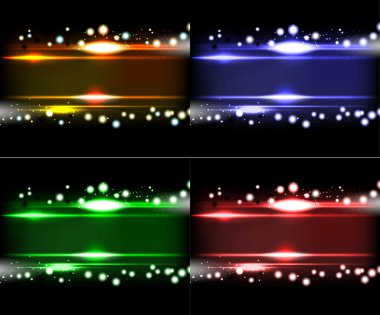 Mor pürüzsüz teknoloji ışık çizgiler arka plan ayarlayın. metni alanı.