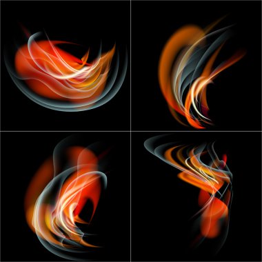 yanık alev ateş arka plan metni için bir yer ayarla.