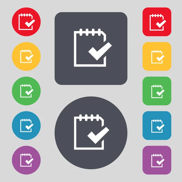 Edit document sign icon. Set colour button. Modern UI website navigation Vector — Stock Vector