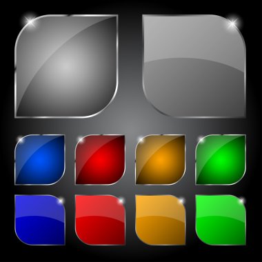 vektör Web sitesi veya uygulama için boş renkli web düğme kümesi