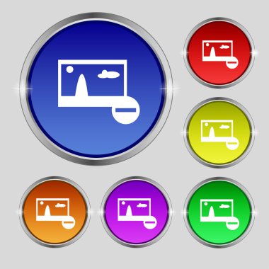 dosya jpg işareti simgesi. görüntü dosyası sembol indir. renkli düğmeler ayarlayın. Modern UI Web sitesi navigasyon vektör