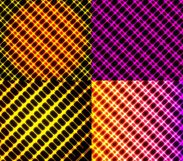 Set garis latar belakang spektrum abstrak gelap. Vektor - Stok Vektor